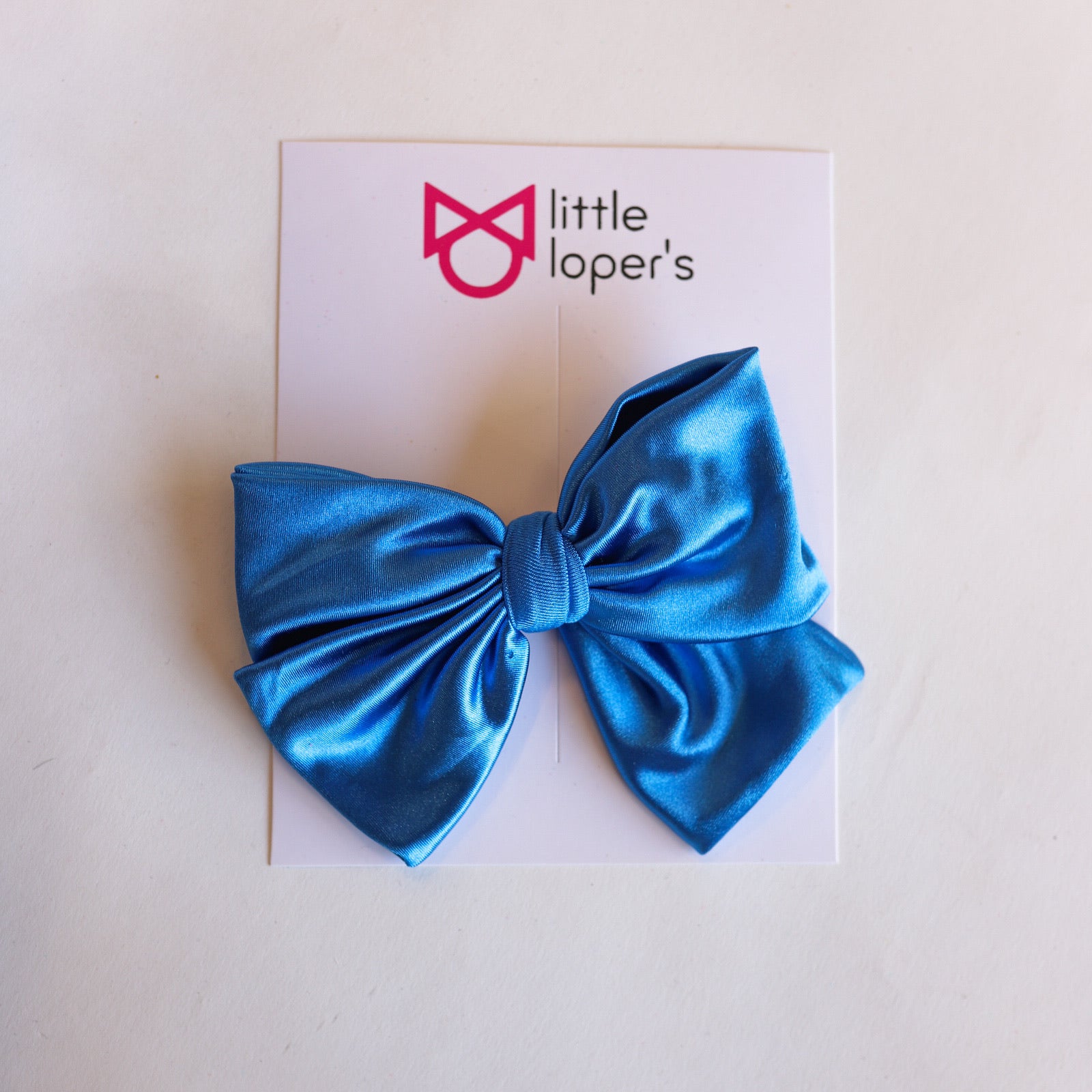 Satin Party Bow- ALLIGATOR CLIP
