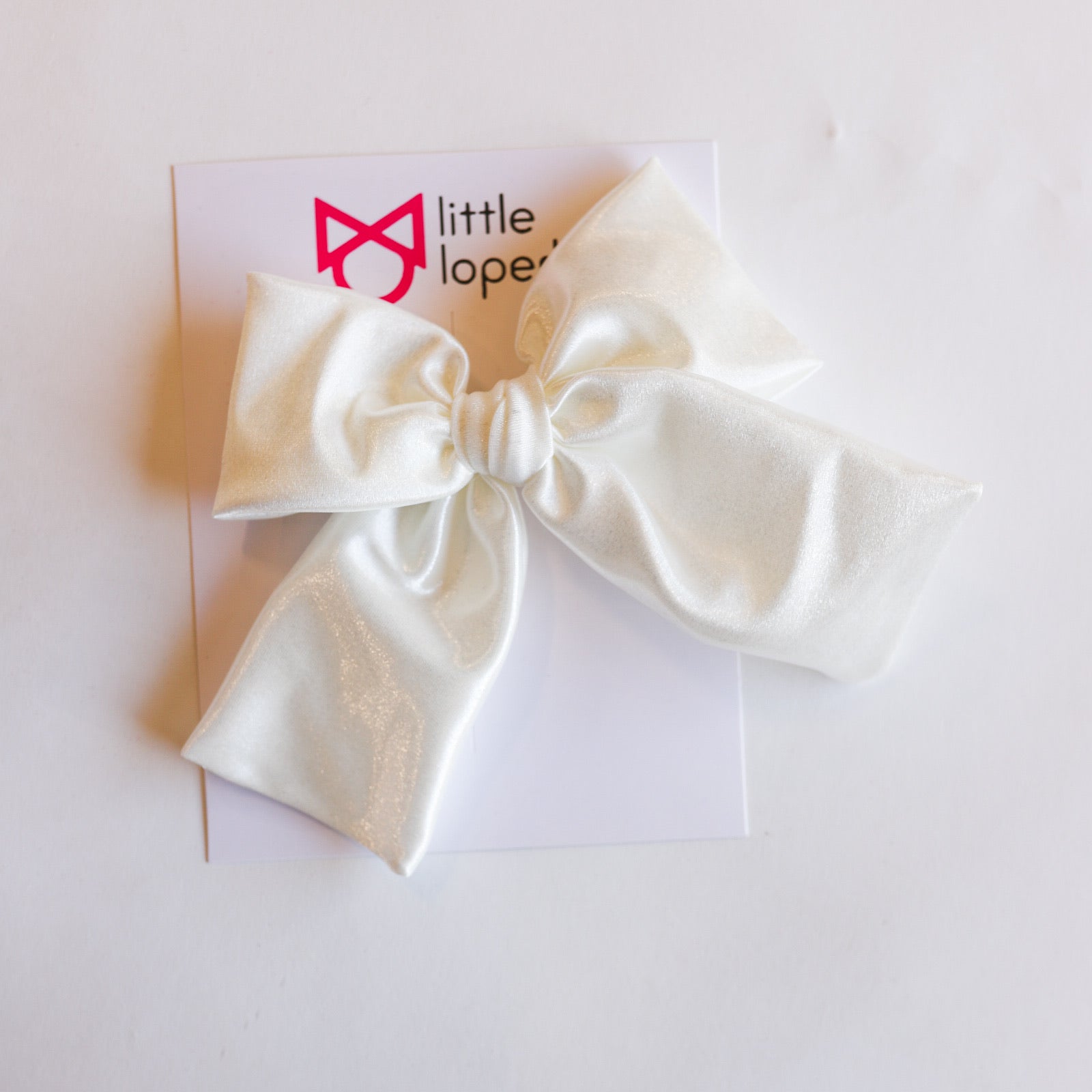 Satin Party Bow- ALLIGATOR CLIP