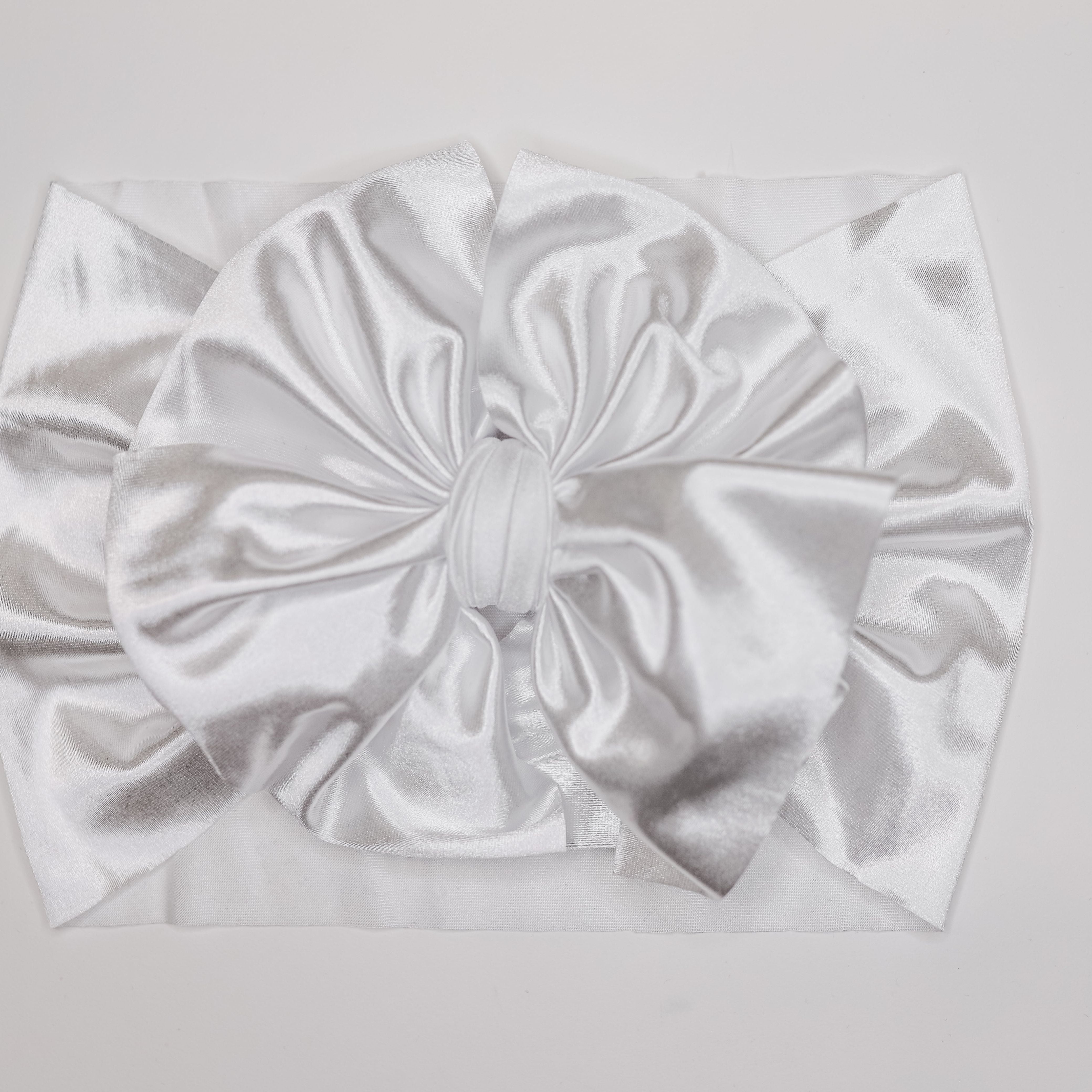 White Satin Headwrap