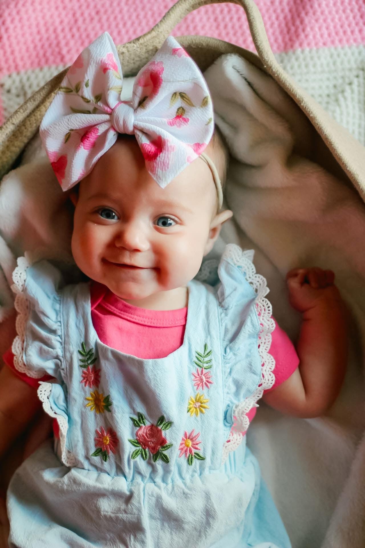 Rosie Floral Bow