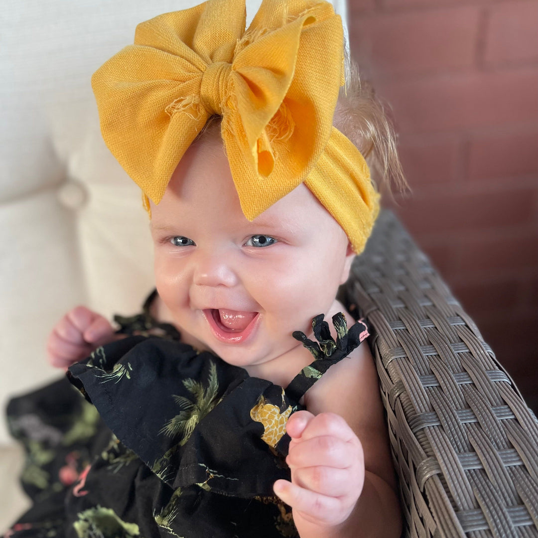 Sunflower Distressed Headwrap