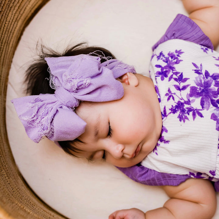 Distressed Purple Headwrap