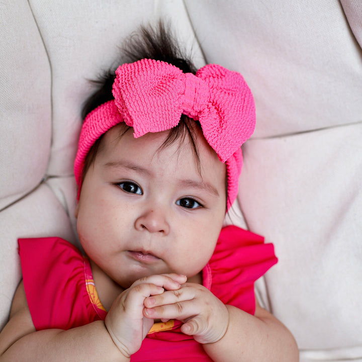 Ribbed Crinkled Swim Mini Headwraps
