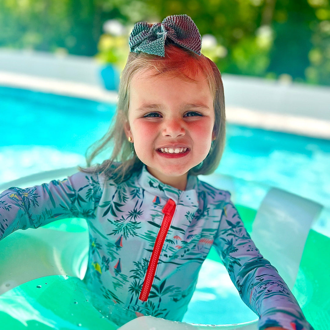 Swim Swanky - Deep Ocean Ribbed Crinkled