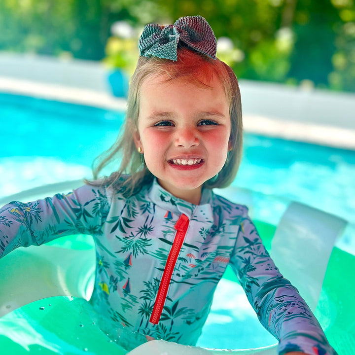 Swim Swanky - Deep Ocean Ribbed Crinkled
