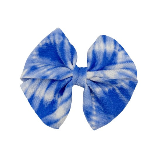Blue Water Tie Dye Butterfly and Dainty