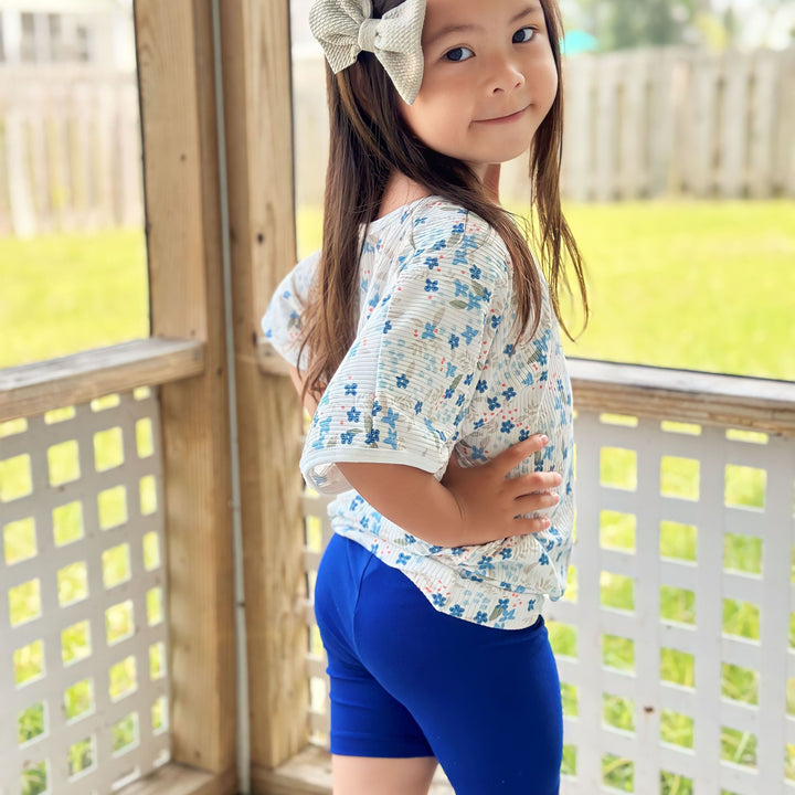 Royal Floral Biker Set
