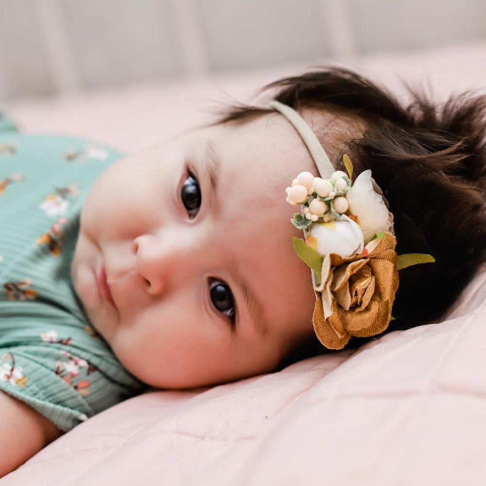 Gold Flower Crown Nylons