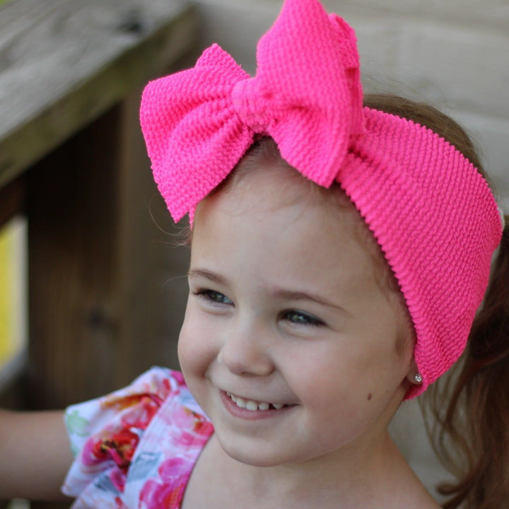 Ribbed Crinkled Swim Mini Headwraps