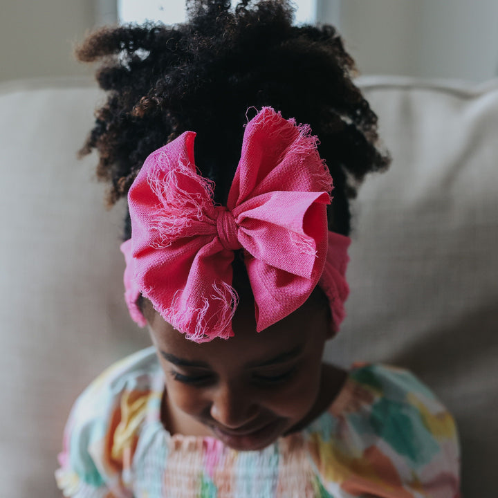 Distressed Pink Headwrap