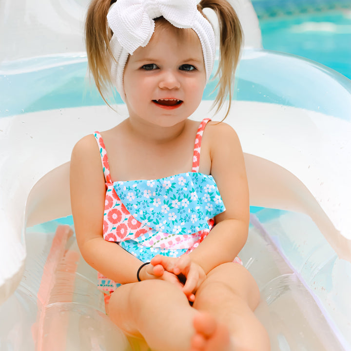 Ribbed Crinkled Swim Mini Headwraps