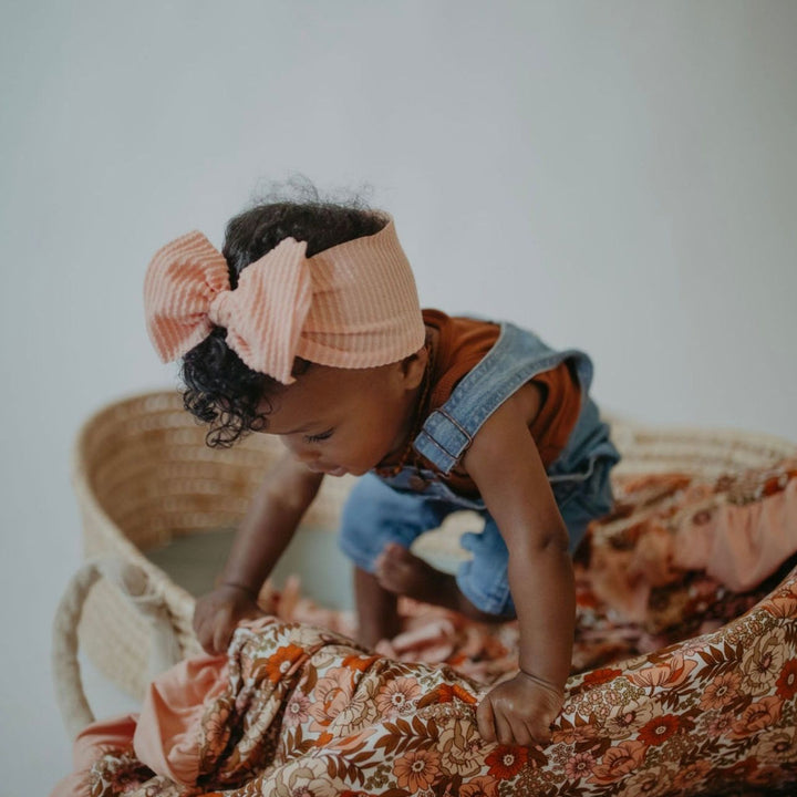Ribbed Peach Headwrap