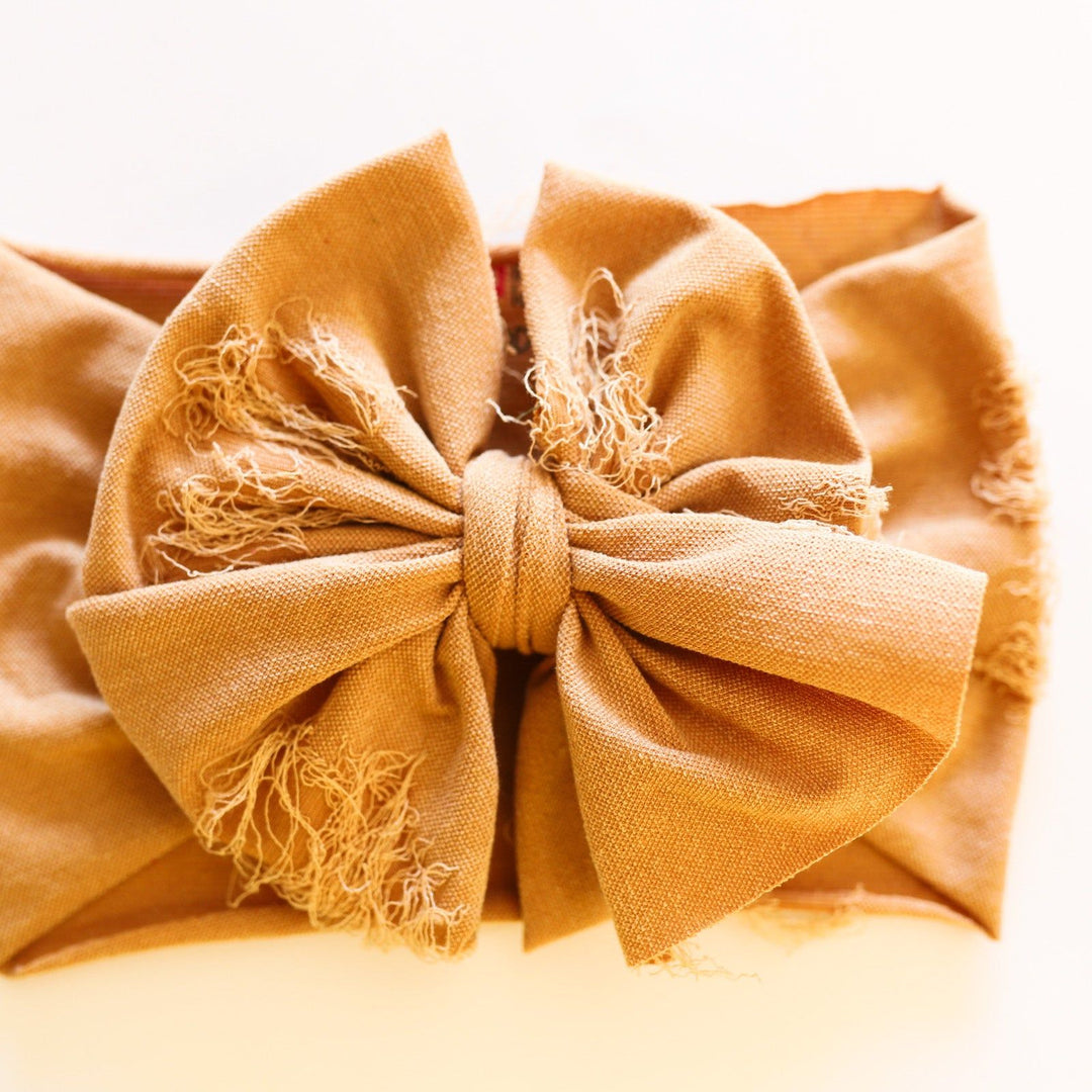 Caramel Distressed Headwrap