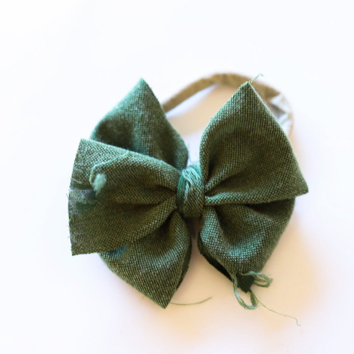 Olive Distressed Messy