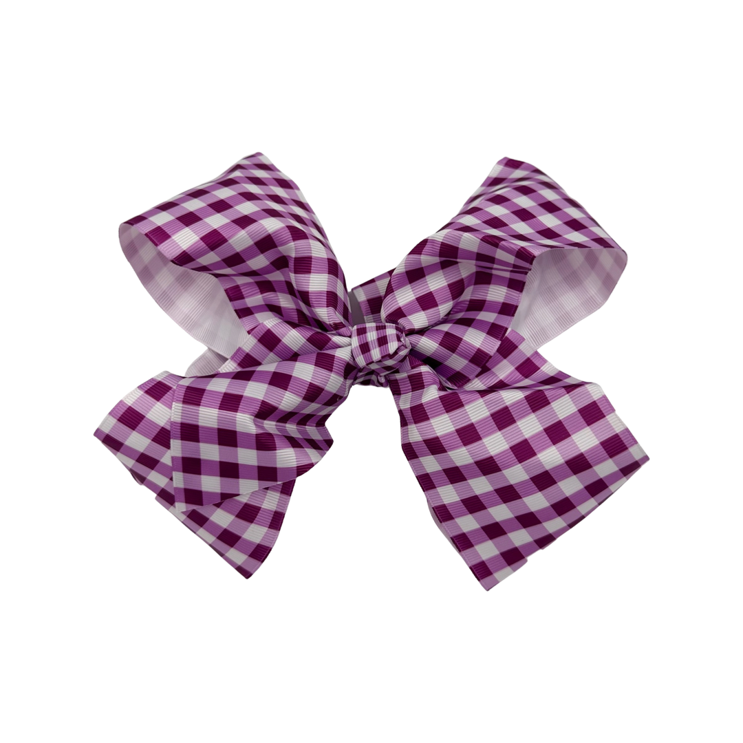 Set of 5 4 Inch Ribbon Gingham