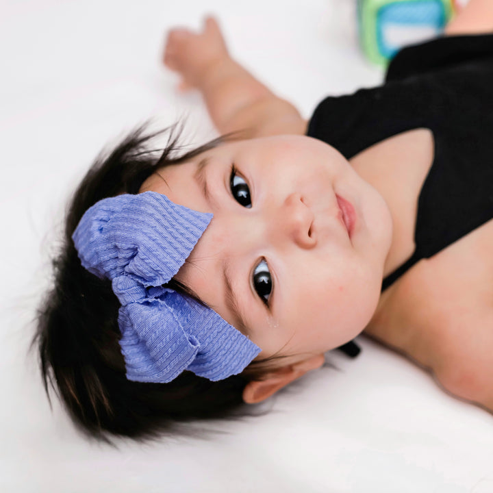 Ribbed Mini Swanky Bows