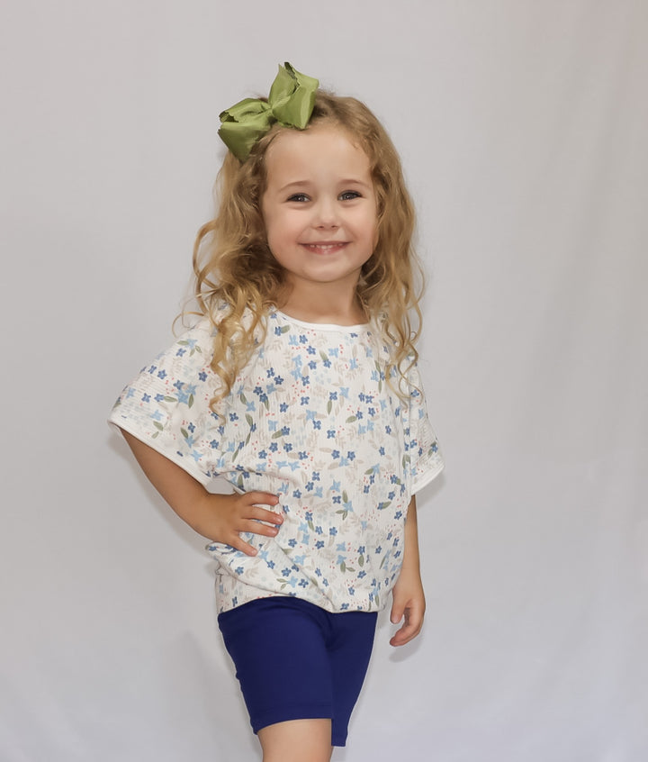 Royal Floral Biker Set
