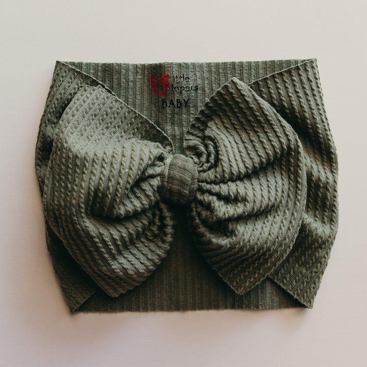 Ribbed Olive Headwrap
