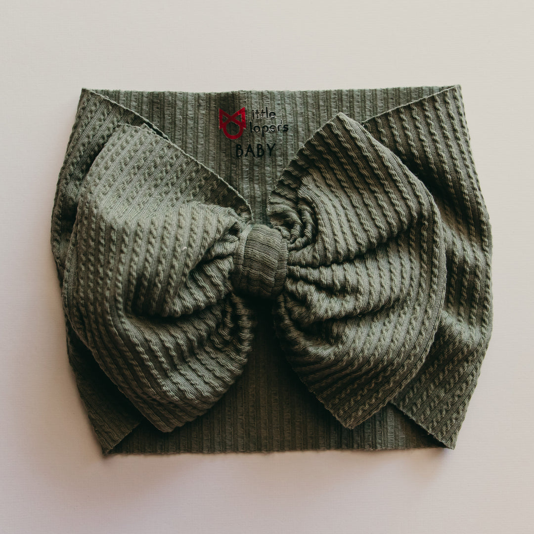 Ribbed Olive Headwrap