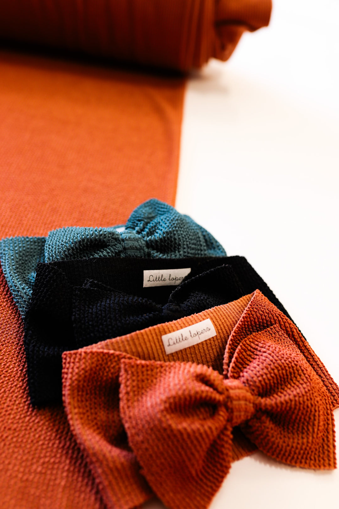 Ribbed Crinkled Swim Mini Headwraps