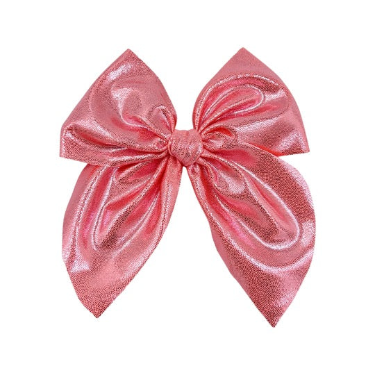 Medium Swanky Bows - New Raw Edge Shimmers