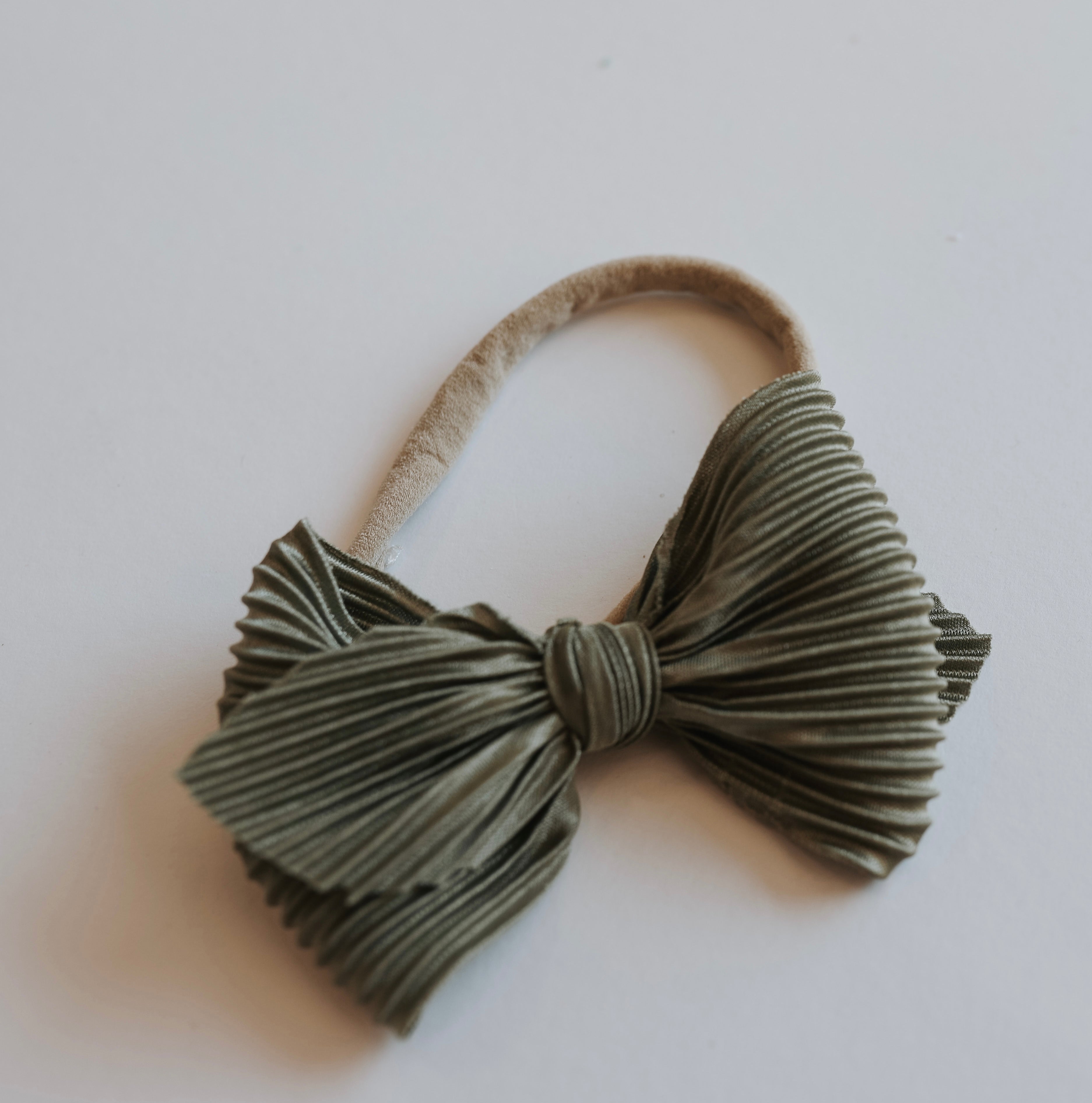 Pleated Rose Big + Skinny Bow Set Of 3