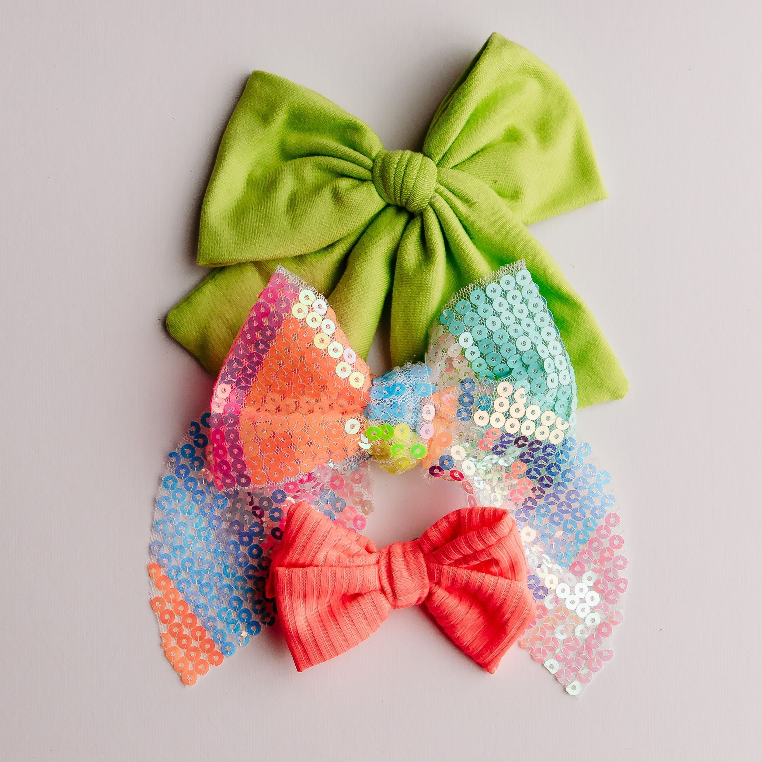 SWANKY HAPPY COLORS SET OF 3 BOWS