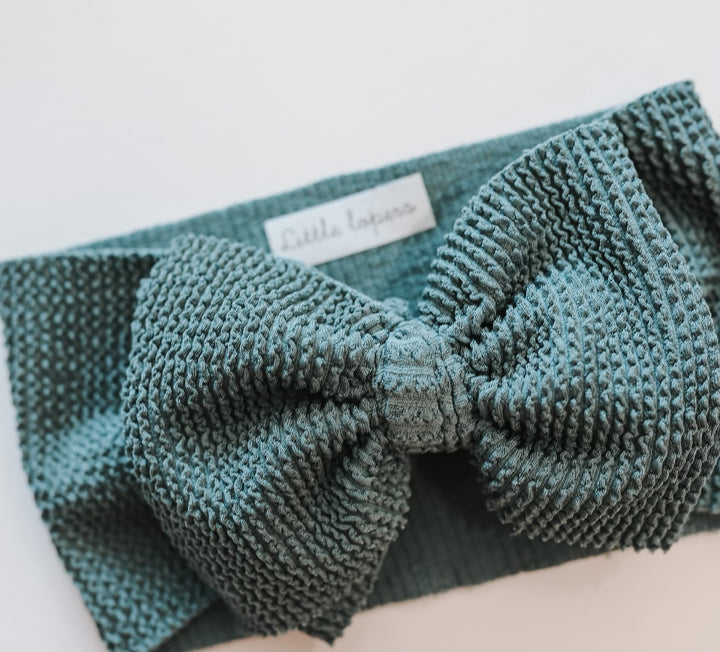 Ribbed Crinkled Swim Mini Headwraps