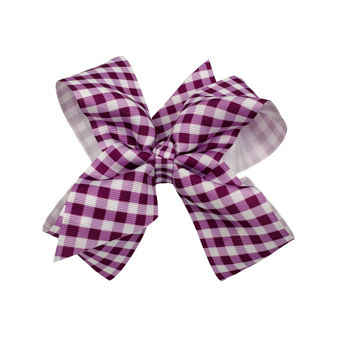 Set of 5 8 Inch Ribbon Gingham