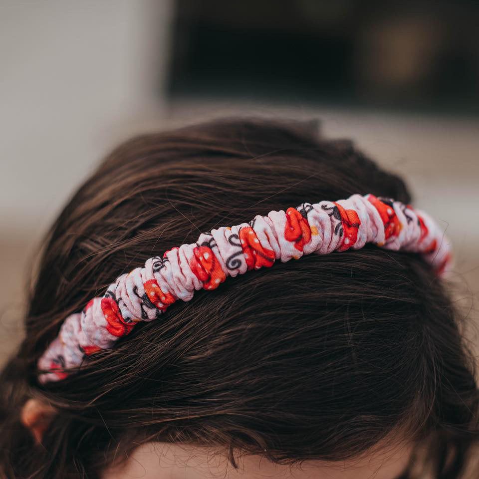 Ruched Ladybug Headband