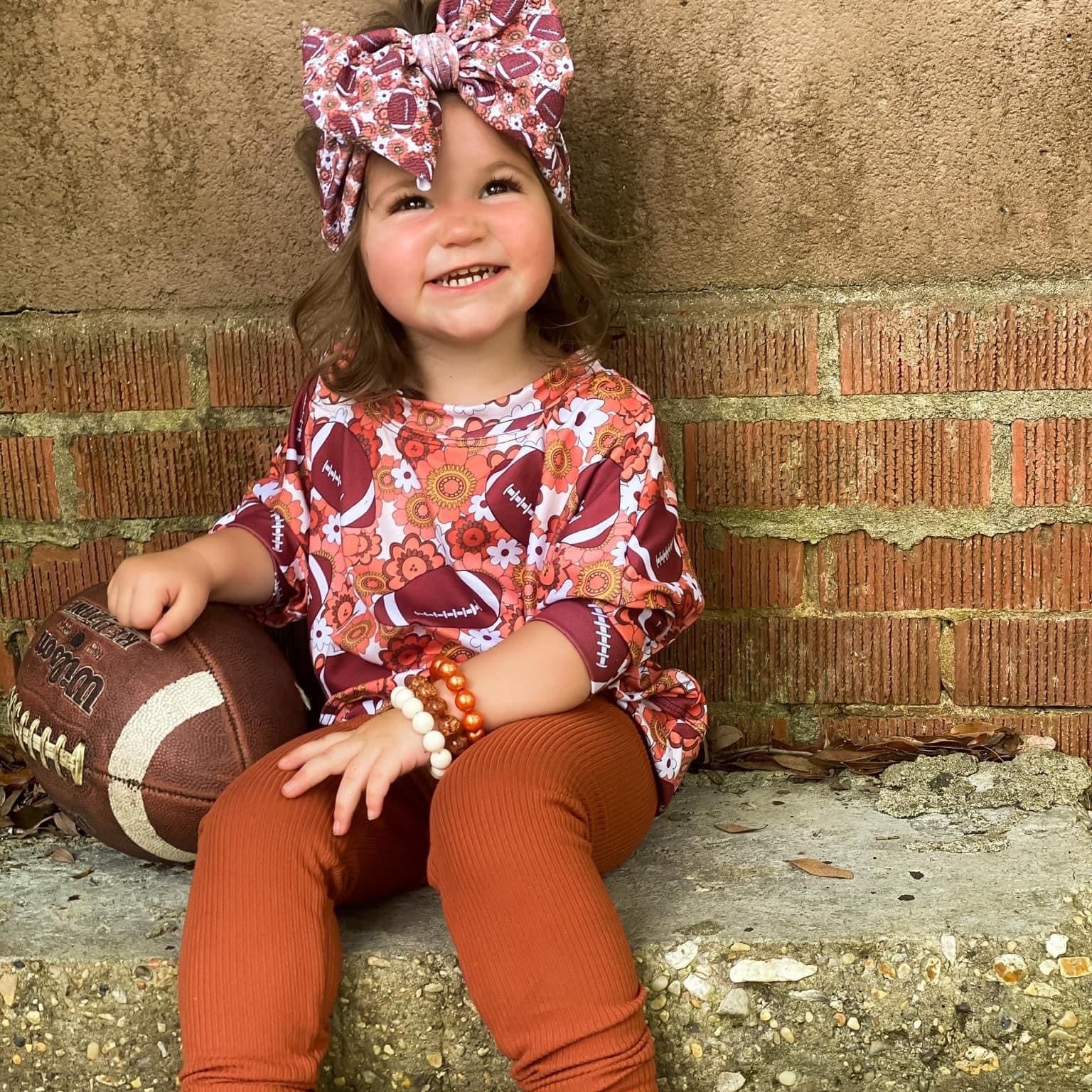 Retro Floral Football Headwrap