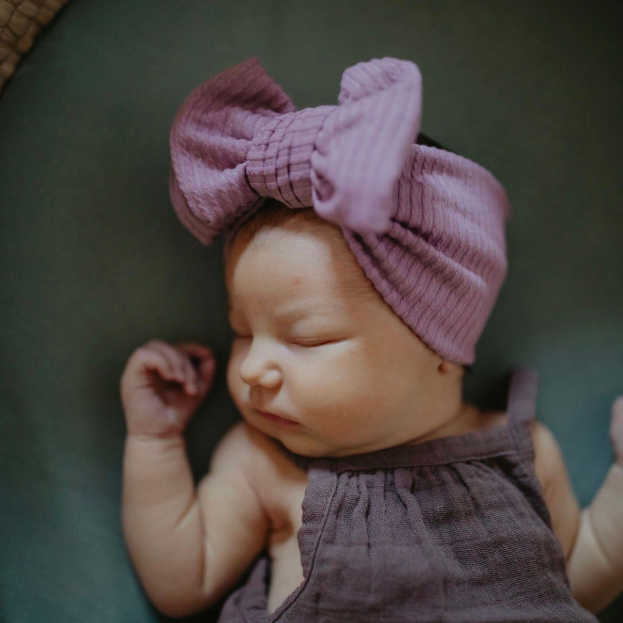 Ribbed Vintage Purple Headwrap