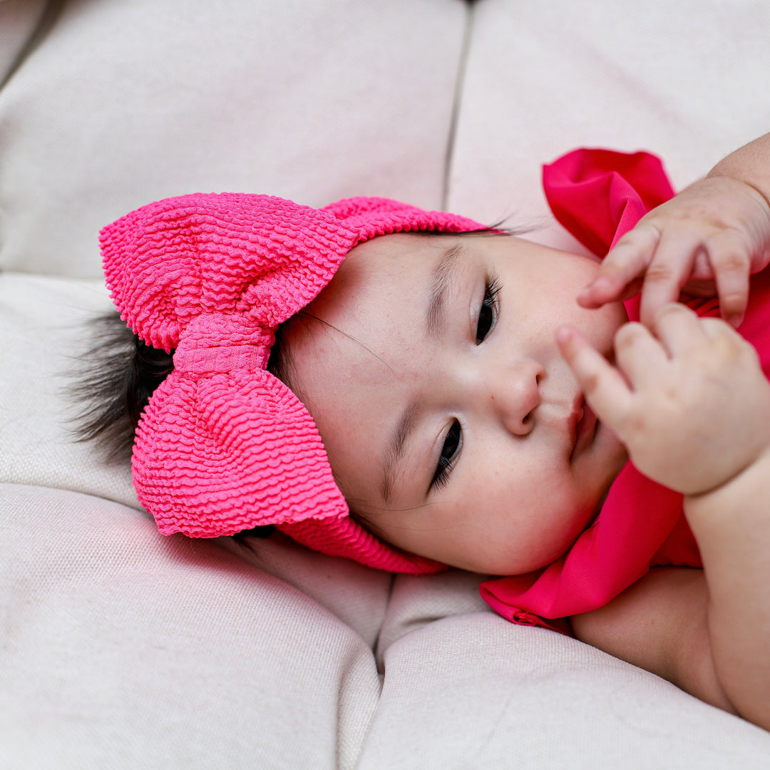 Ribbed Crinkled Swim Mini Headwraps