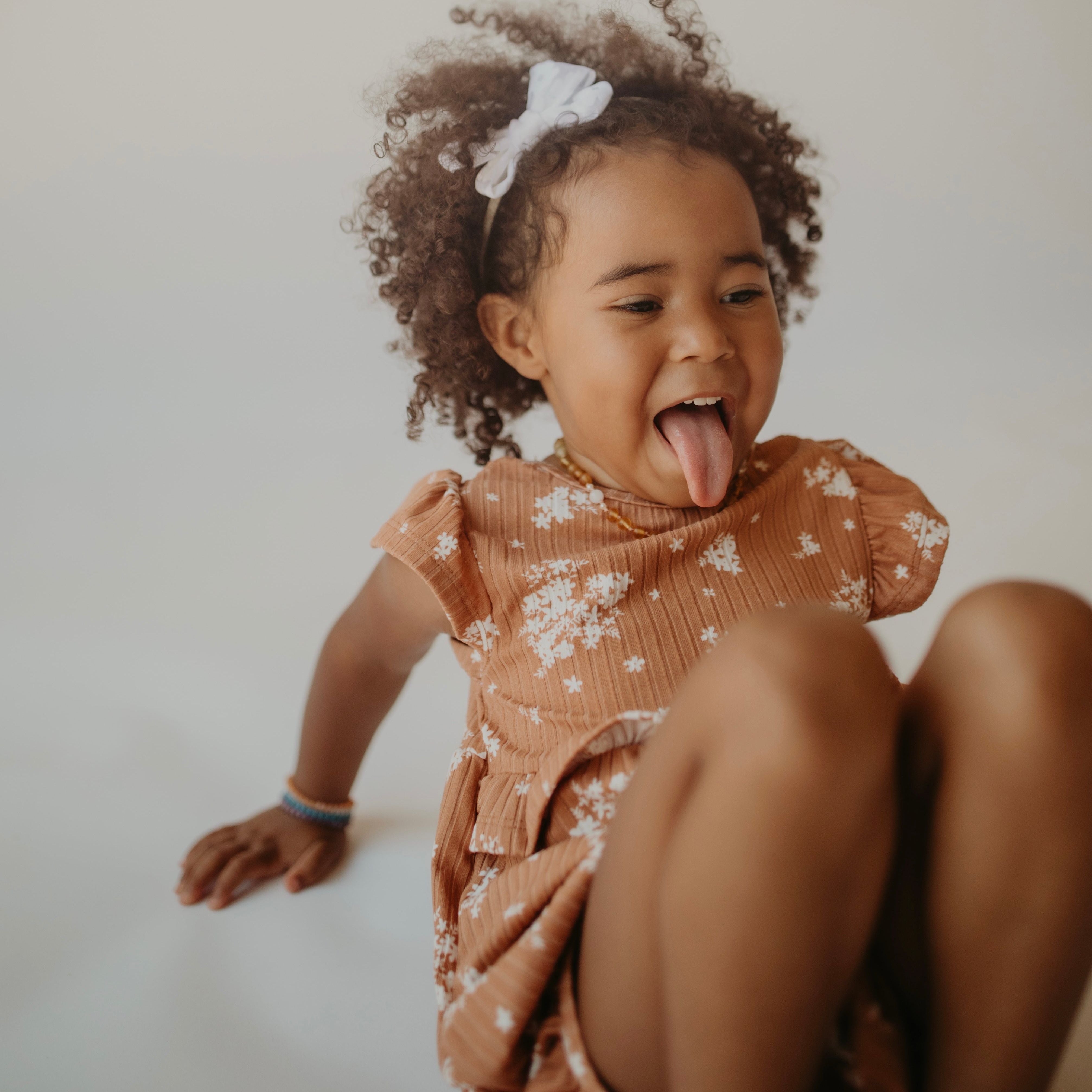 Café Floral Bubble Romper