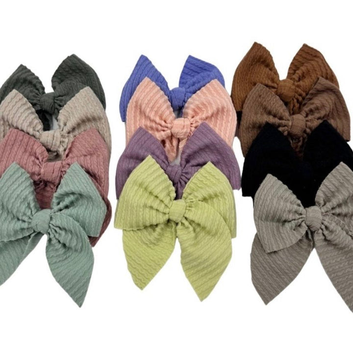 Ribbed Mini Swanky Bows
