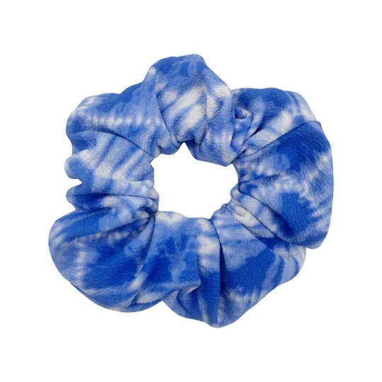 Blue Water Tie Dye Scrunchie