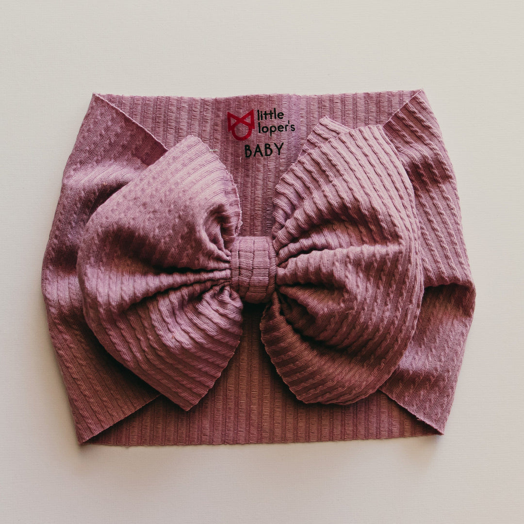 Ribbed Vintage Purple Headwrap