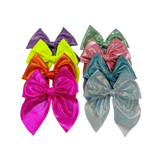 Mini Swanky Bows - New Raw Edge Shimmers