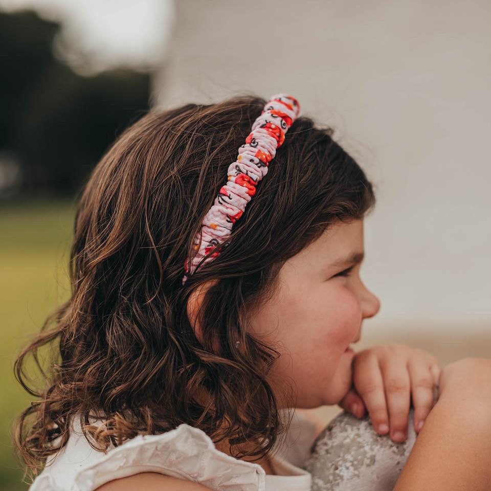 Ruched Ladybug Headband
