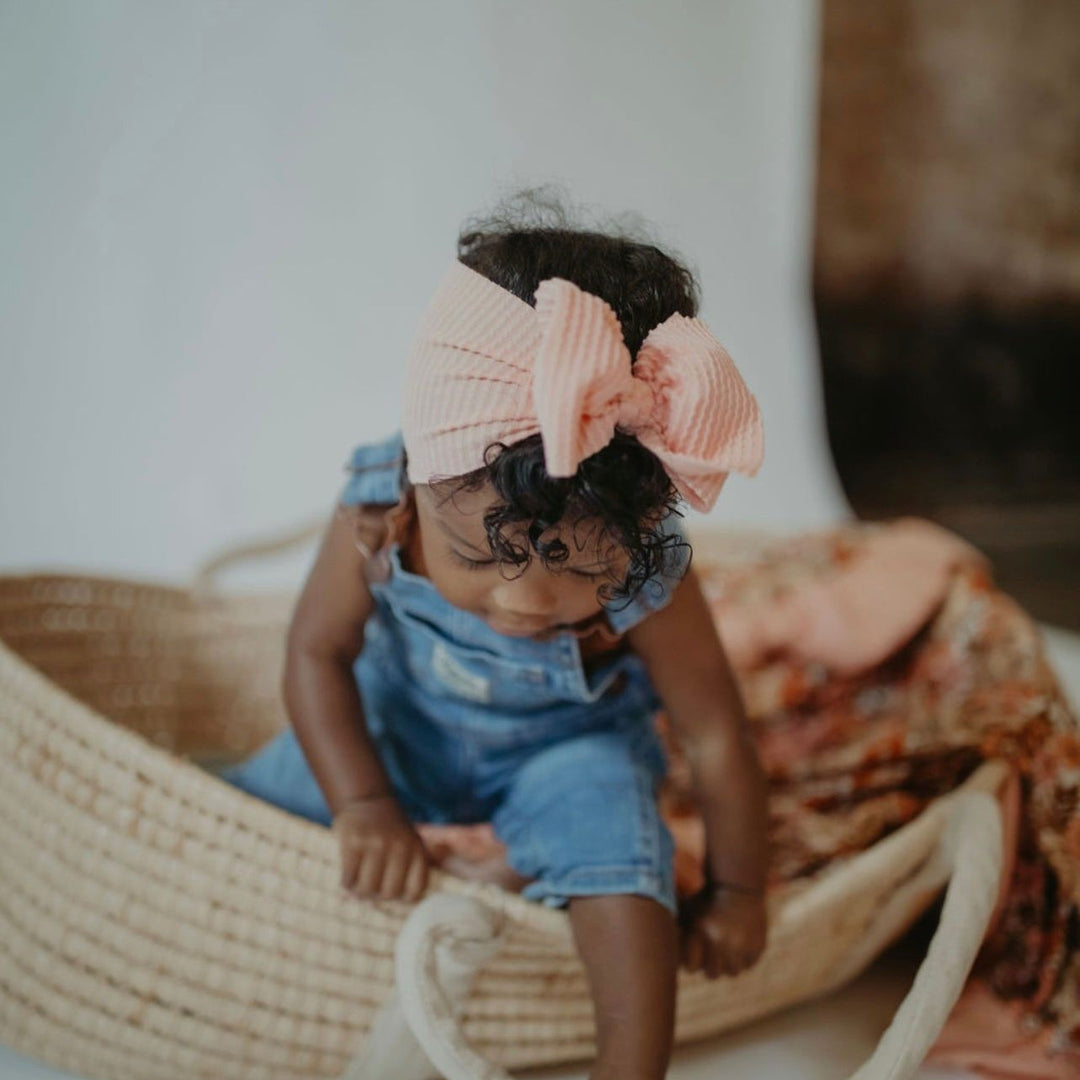 Ribbed Peach Headwrap