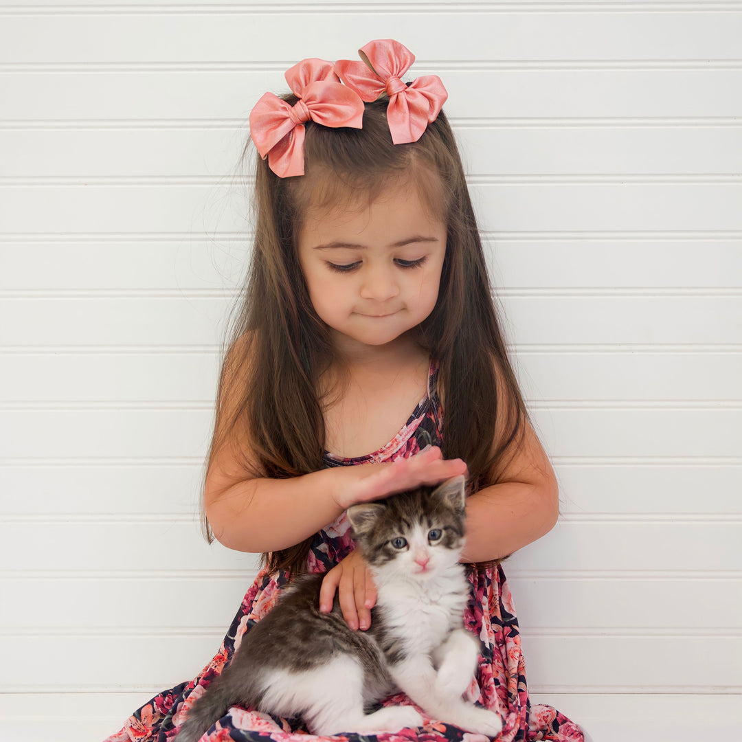 Mini Swanky Bows - New Raw Edge Shimmers