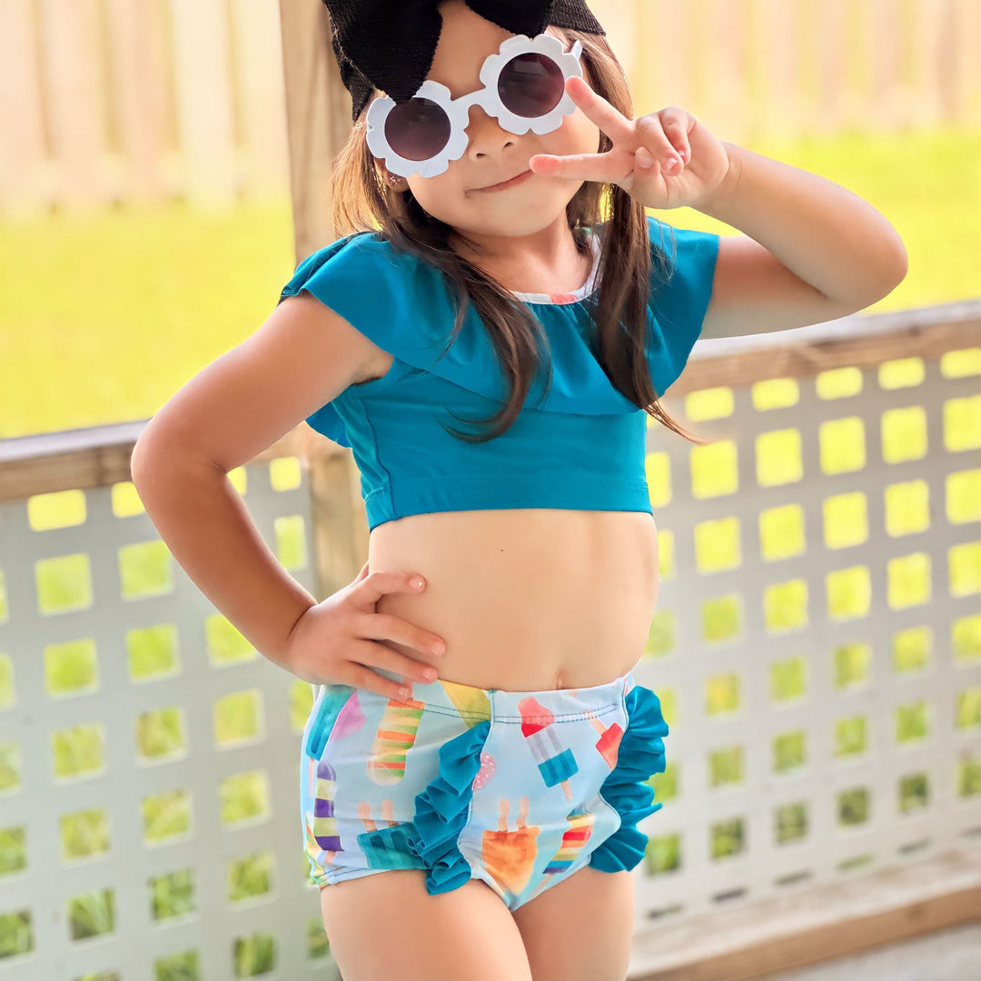 Ribbed Crinkled Swim Mini Headwraps
