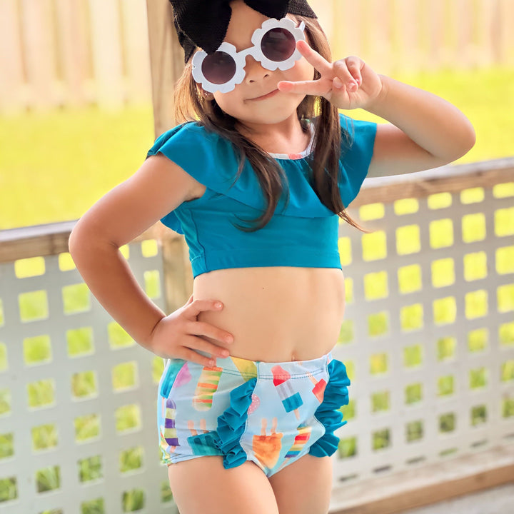 Ribbed Crinkled Swim Mini Headwraps