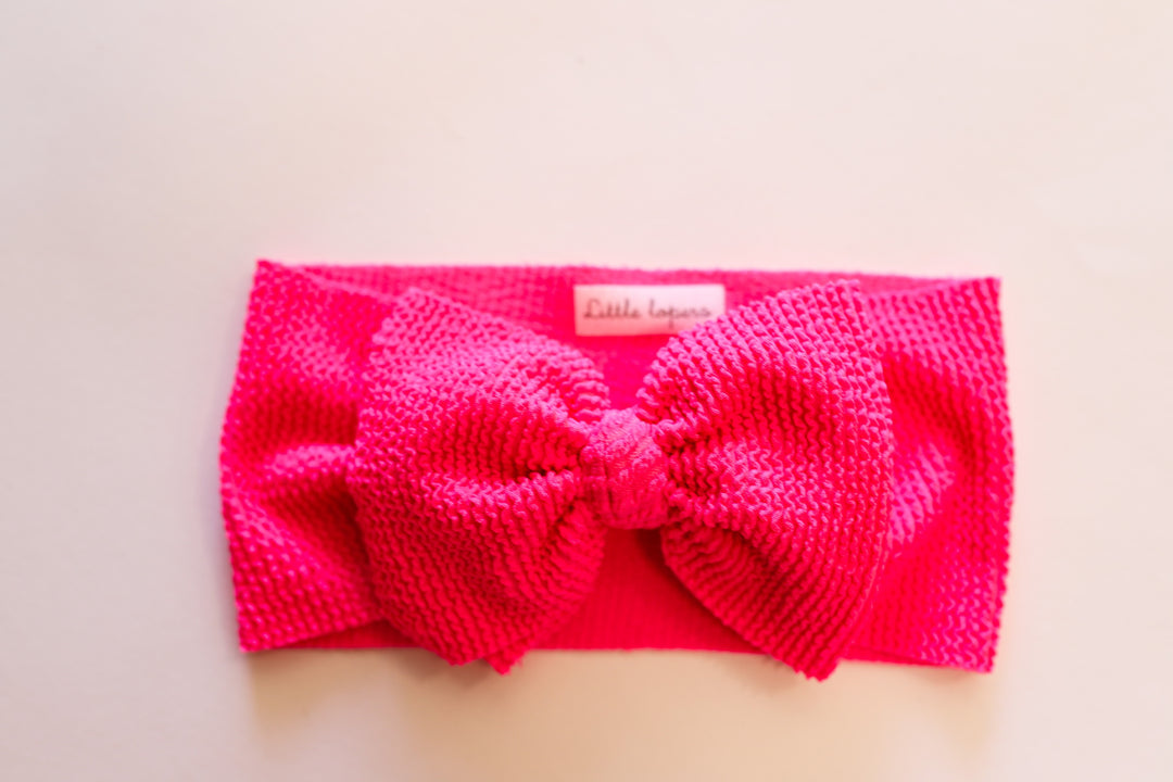 Ribbed Crinkled Swim Mini Headwraps
