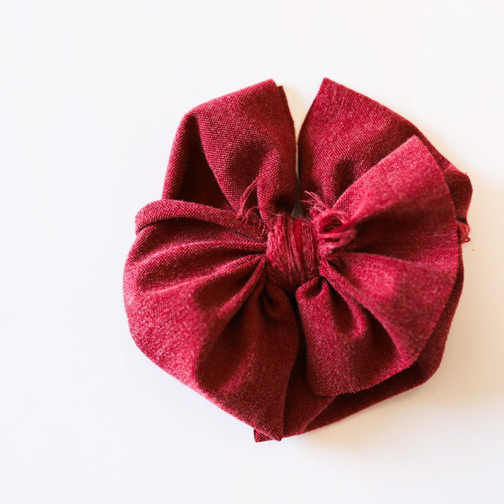 Burgundy Distressed Messy