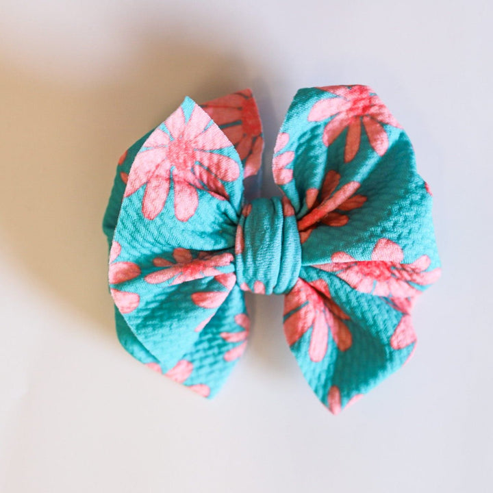 Doodled Daisies Bow