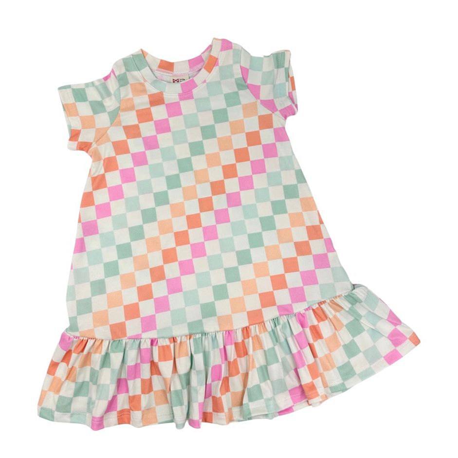 Checkered Rainbow Gown