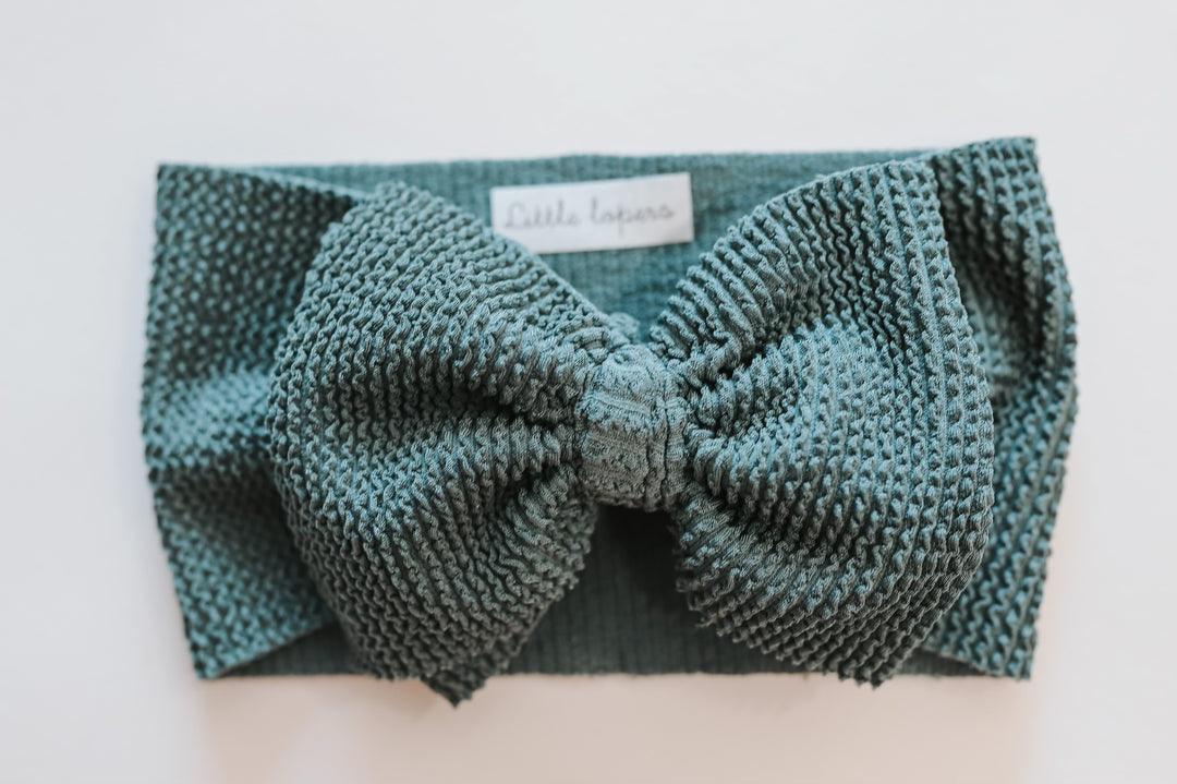 Ribbed Crinkled Swim Mini Headwraps