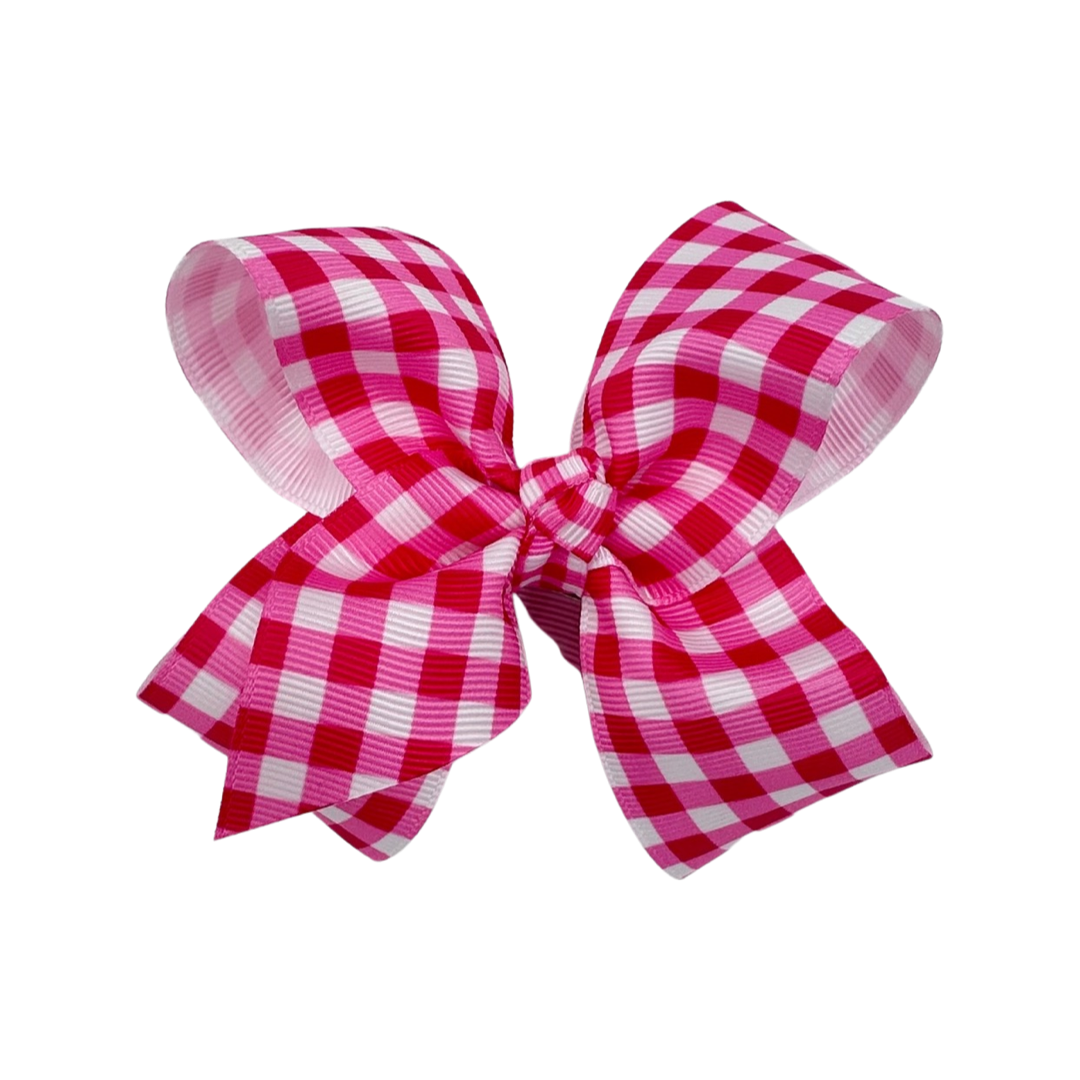 Set of 5 4 Inch Ribbon Gingham