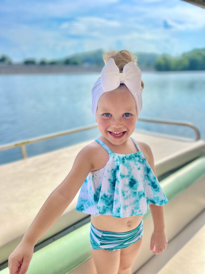 Ribbed Crinkled Swim Mini Headwraps